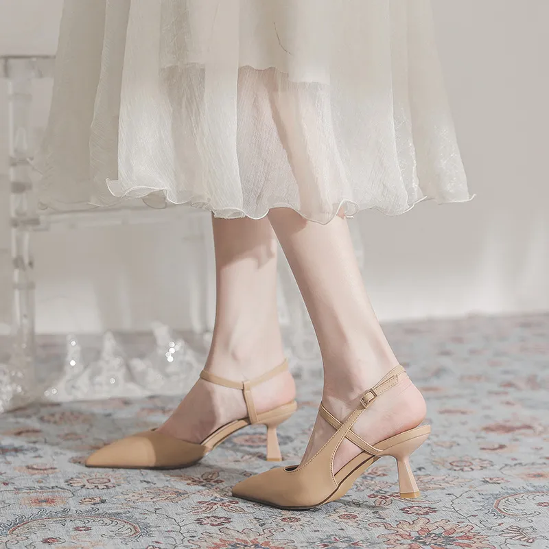 Beijiani Slim Heel High Heels 6CM Women's-13