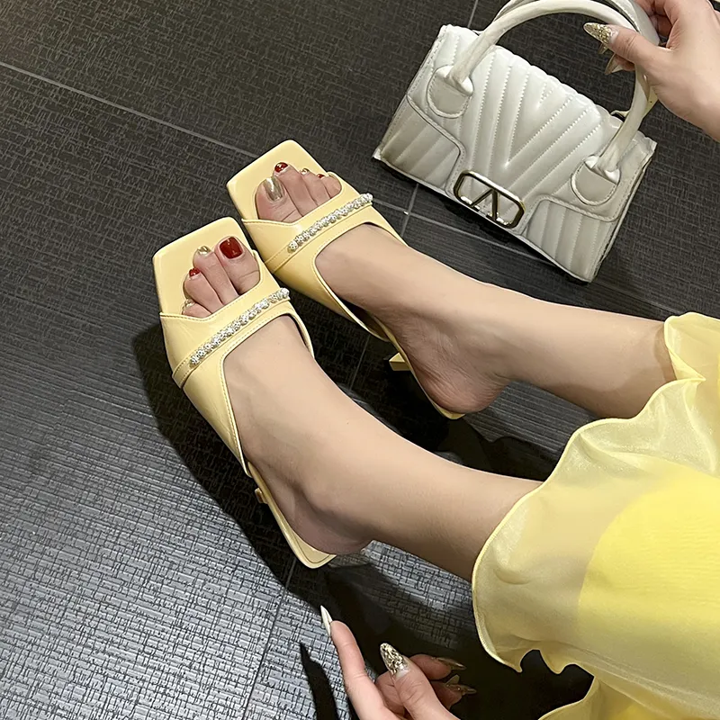 Beijiani Rubber Sole Slip Resistant Abrasion Resistant Slide Slippers Women's-15