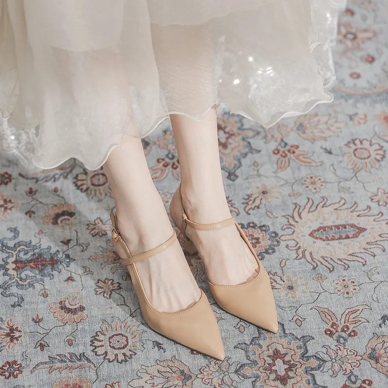 Beijiani Slim Heel High Heels 6CM Women's-8