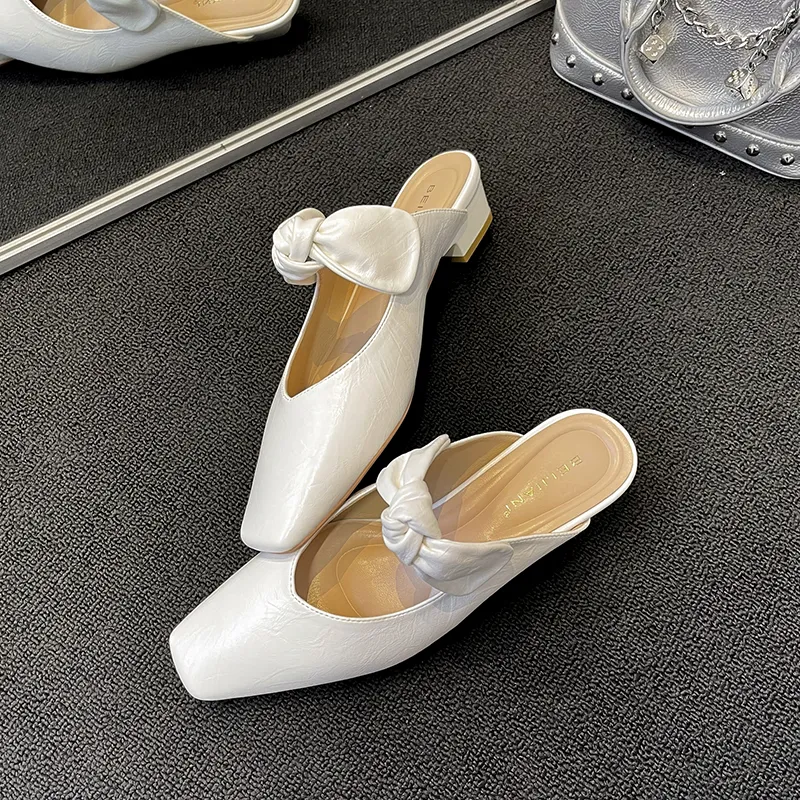 Beijiani Rubber Sole Quiet Abrasion Resistant Slip Resistant Closed Toe Slippers Women's-9