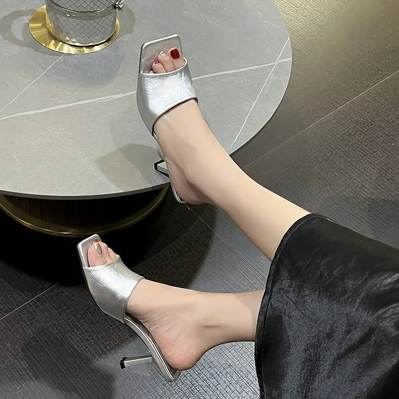 Beijiani Rubber Sole Slip Resistant Abrasion Resistant Slide Slippers Women's-5