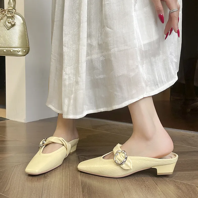 Beijiani Abrasion Resistant Slip Resistant Closed Toe Slippers Women's-4
