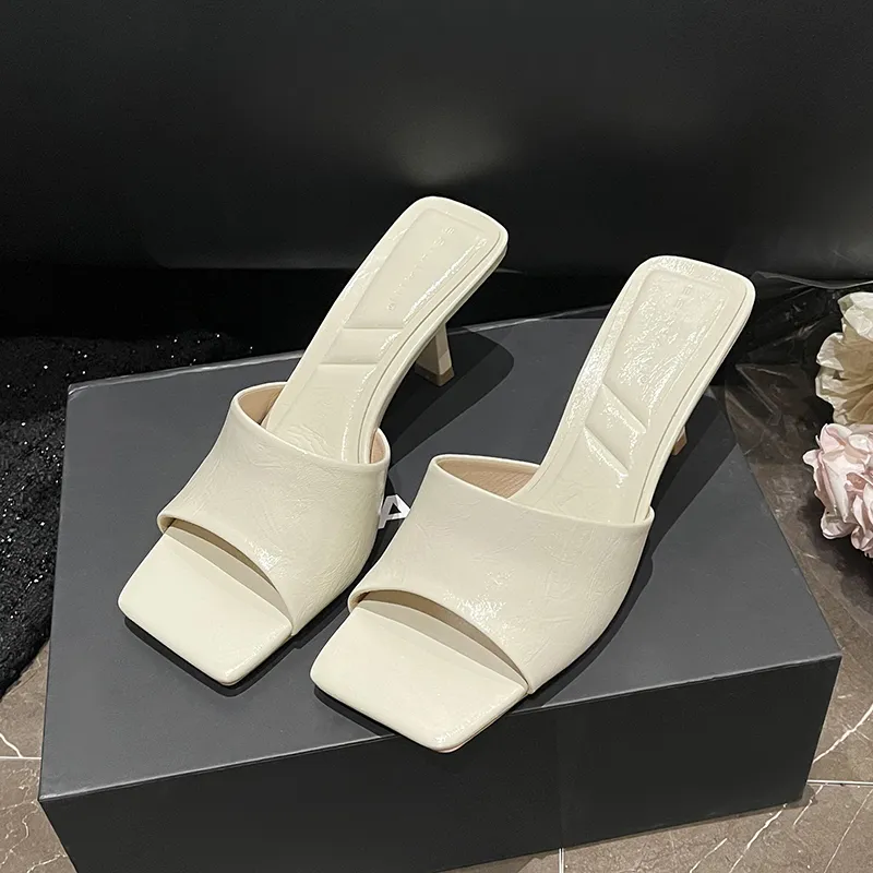Beijiani Rubber Sole Slip Resistant Abrasion Resistant Slide Slippers Women's-8