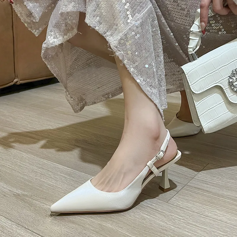 Beijiani Slim Heel High Heels 7CM Women's-8