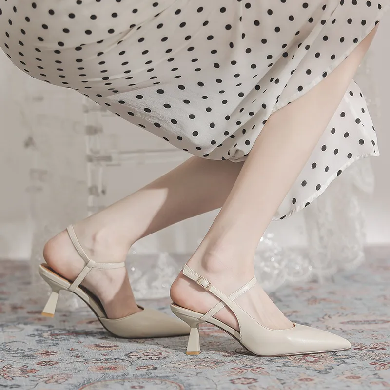 Beijiani Slim Heel High Heels 6CM Women's-4