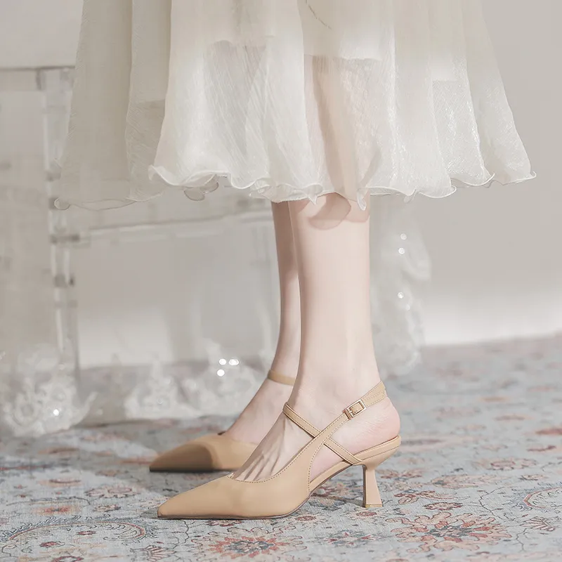 Beijiani Slim Heel High Heels 6CM Women's-11