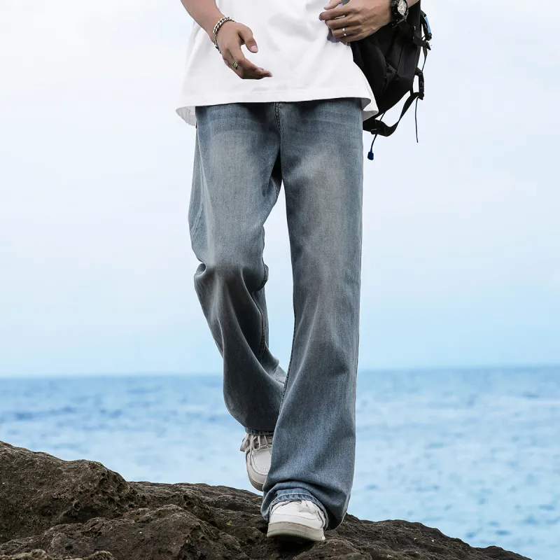 FISHGALAXY Jeans Unisex Light Blue-2