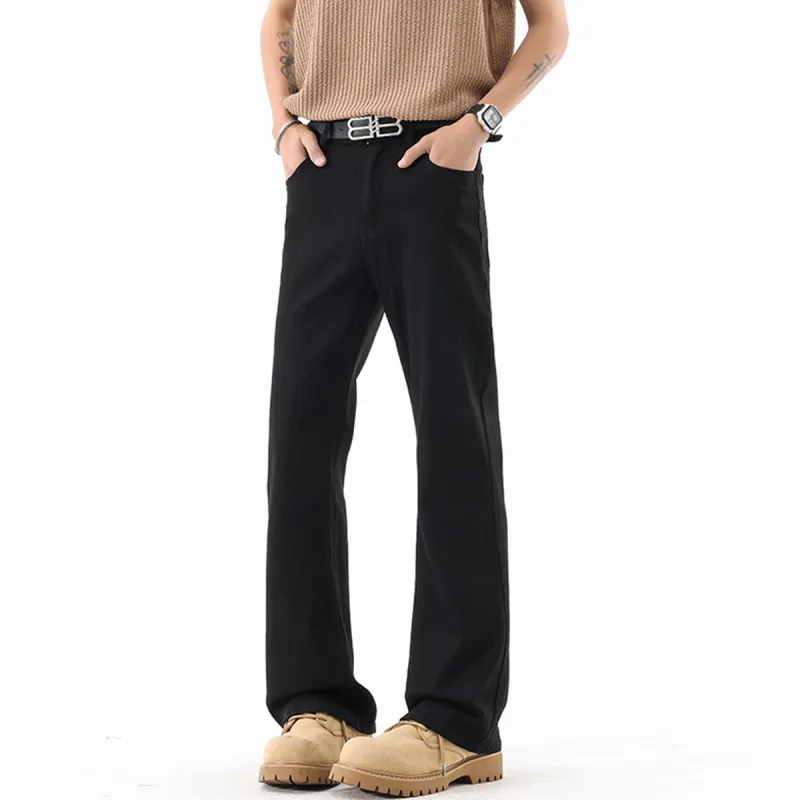 FISHGALAXY Casual Pants Unisex Black-4