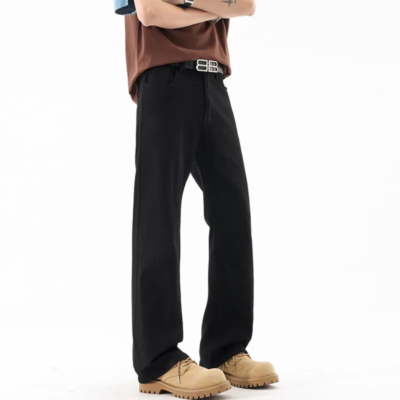 FISHGALAXY Casual Pants Unisex Black-3