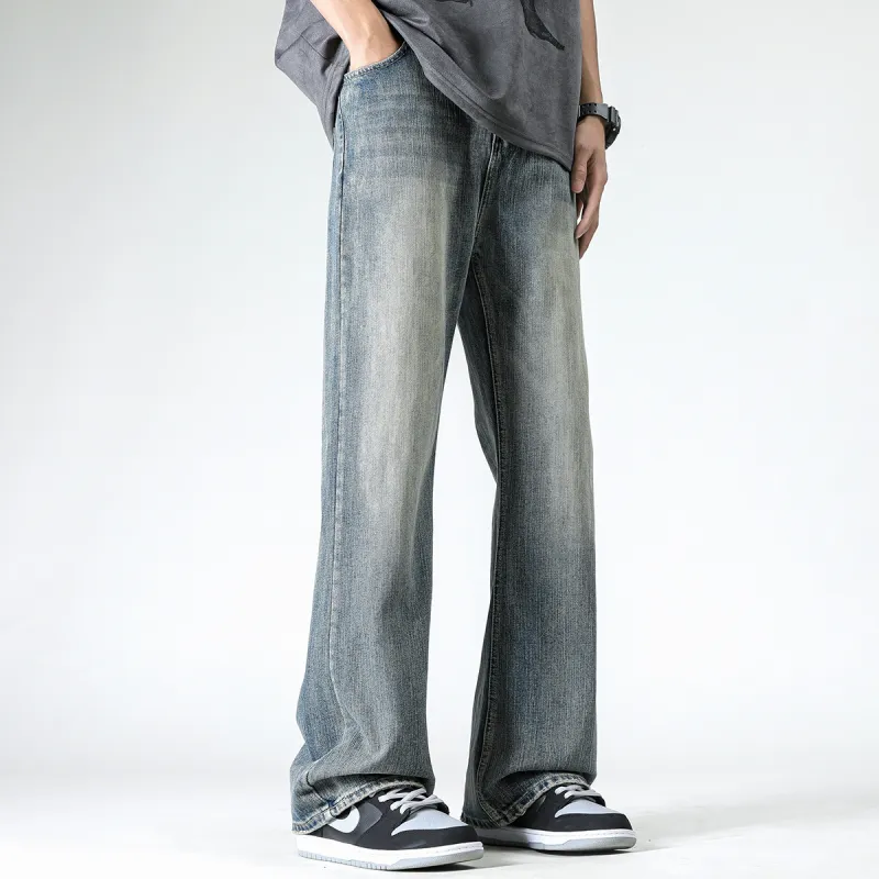 FISHGALAXY Jeans Unisex Vintage Blue-4