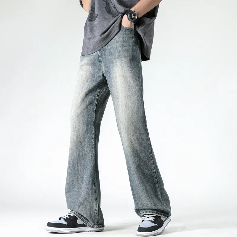 FISHGALAXY Jeans Unisex Vintage Blue-5
