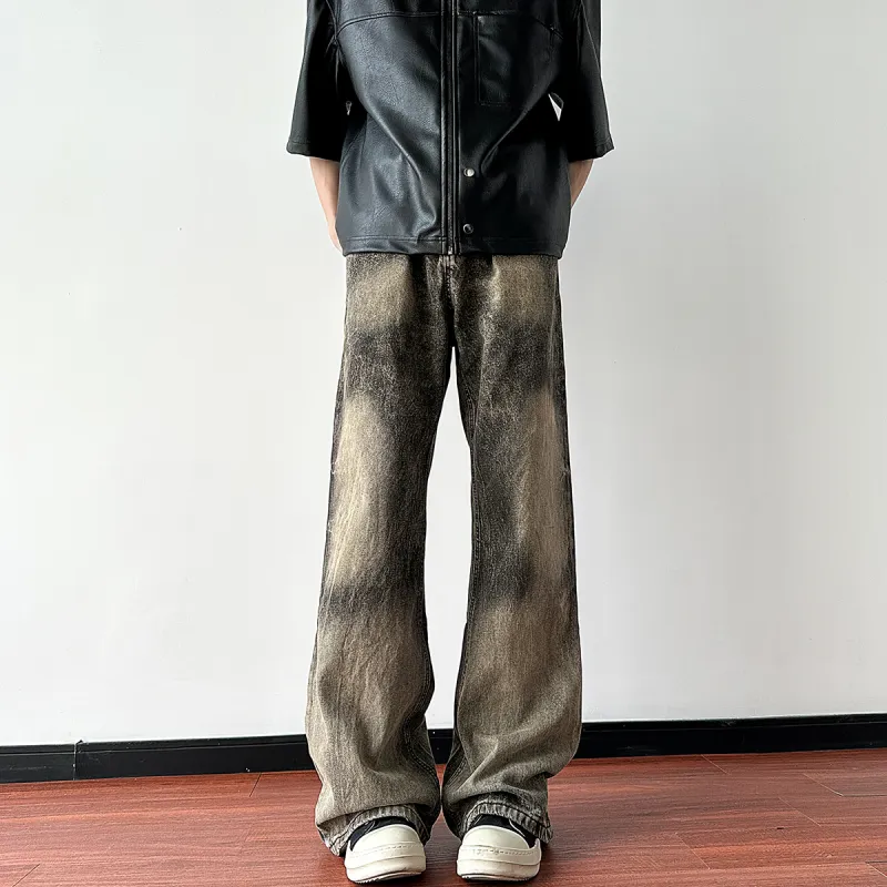 FISHGALAXY Jeans Unisex Yellow Mud-4