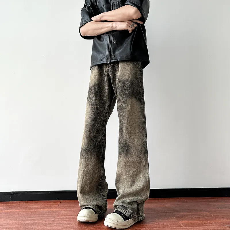 FISHGALAXY Jeans Unisex Yellow Mud-3