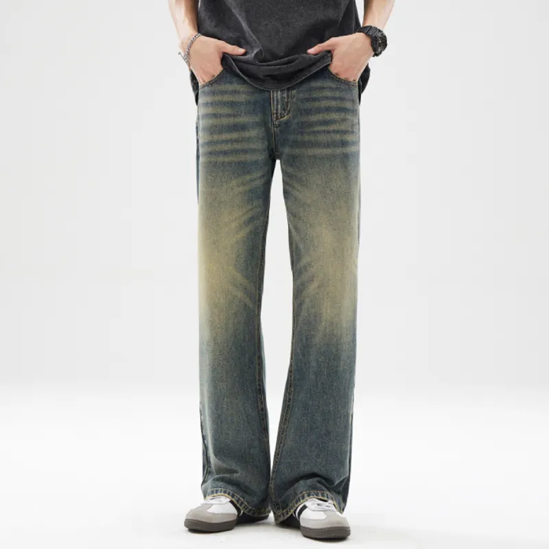 FISHGALAXY Jeans Unisex Vintage Blue-5
