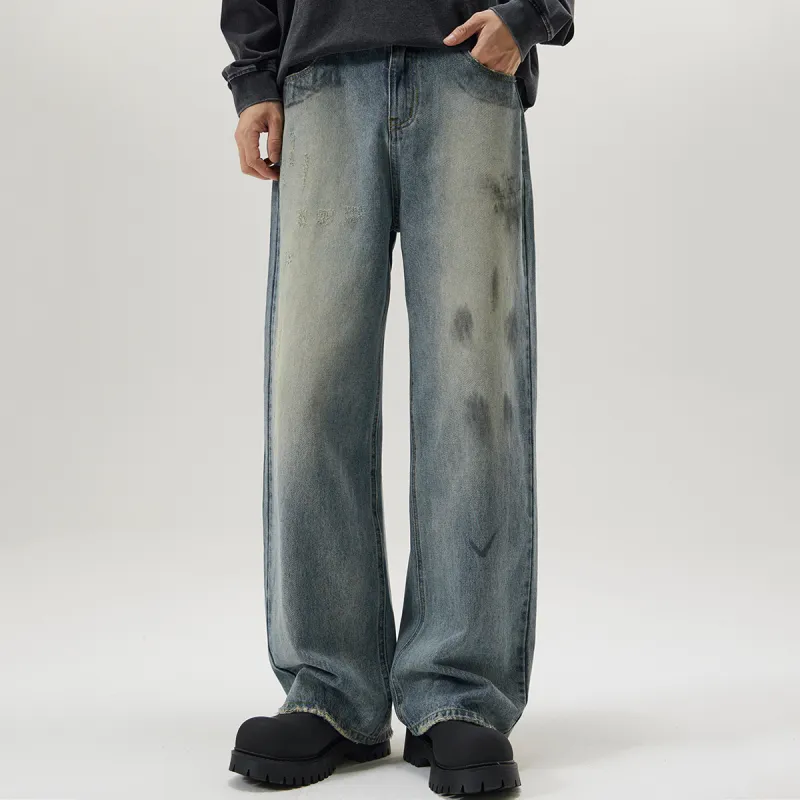 FISHGALAXY Jeans Unisex Vintage Blue-2