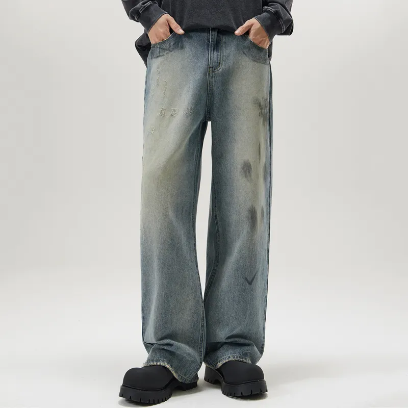 FISHGALAXY Jeans Unisex Vintage Blue-3