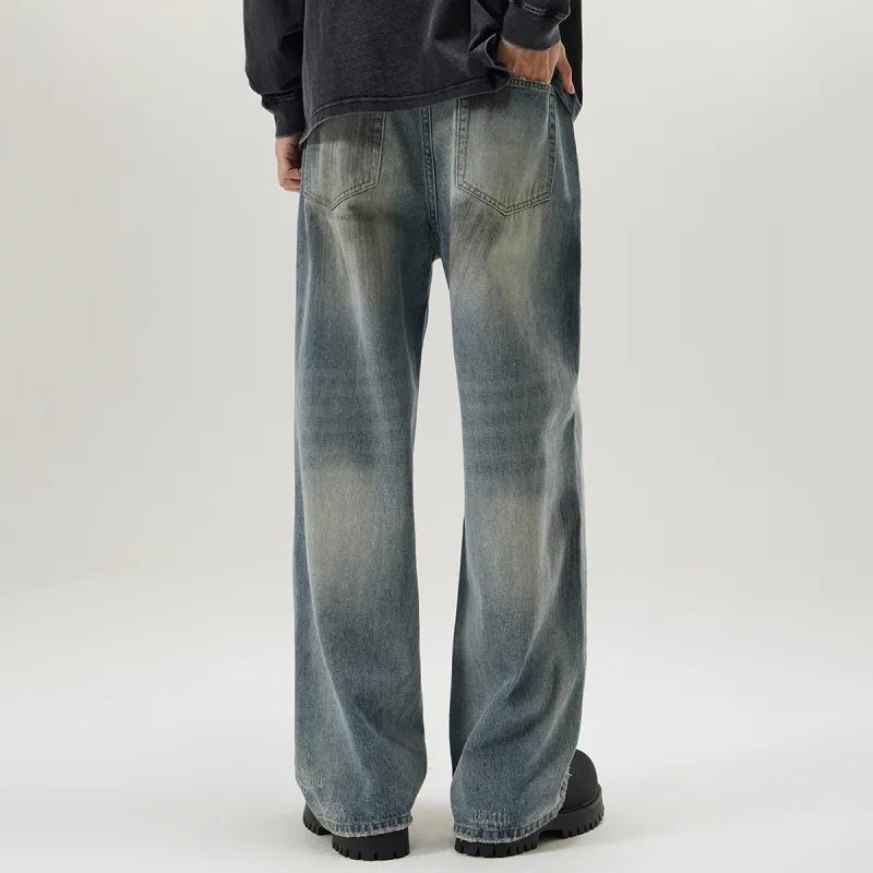 FISHGALAXY Jeans Unisex Vintage Blue-6