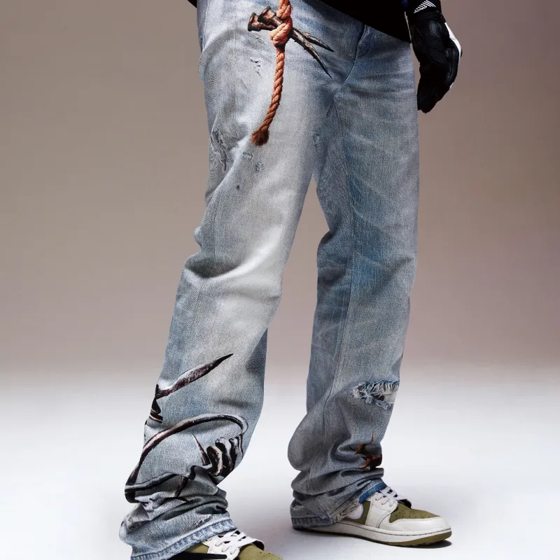 RESERFF Jeans Unisex Light Sky Blue-5