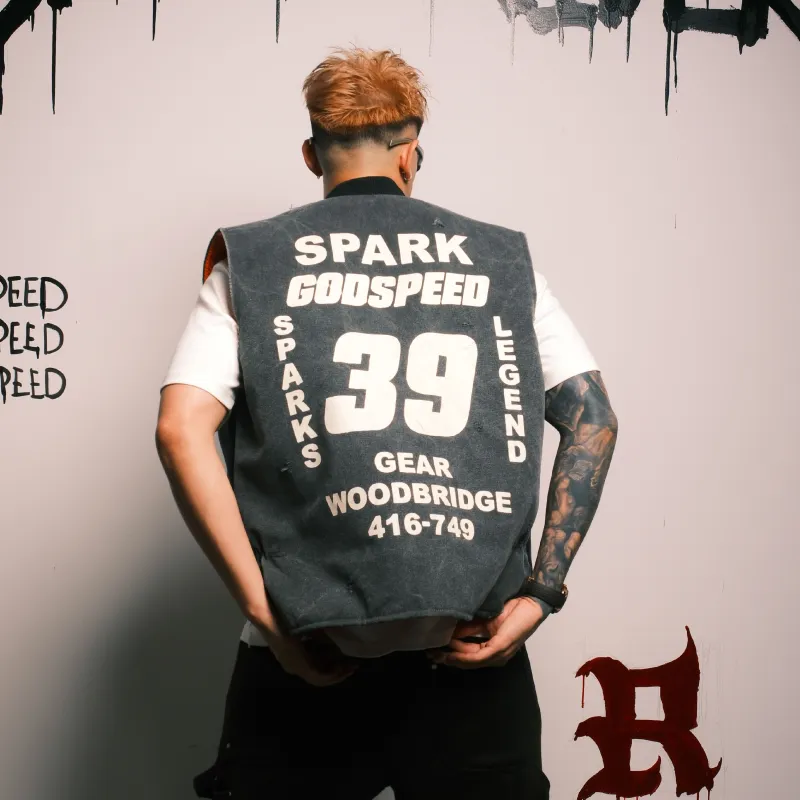 RESERFF Vest Unisex Vintage Gray-3