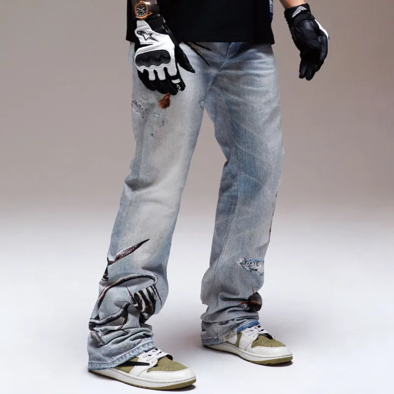 RESERFF Jeans Unisex Light Sky Blue-4