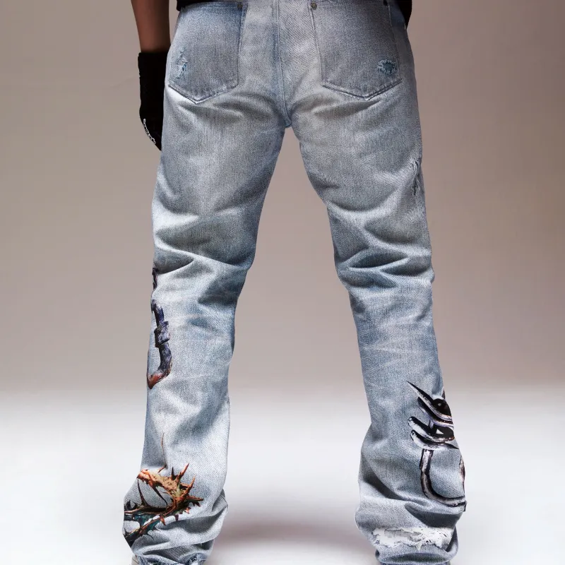 RESERFF Jeans Unisex Light Sky Blue-2