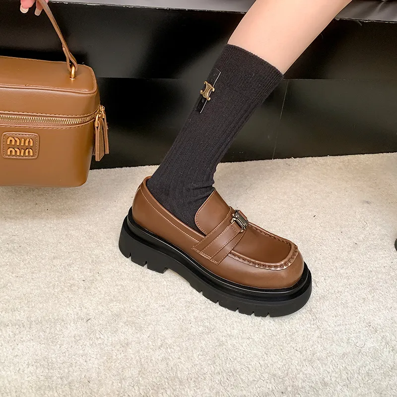 MIS. DANNY Loafers Women's Brown/Black-1