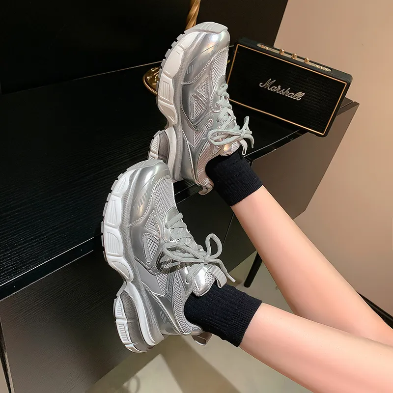 MIS. DANNY Slip-Resistant Breathable Chunky Sneakers Women's-5