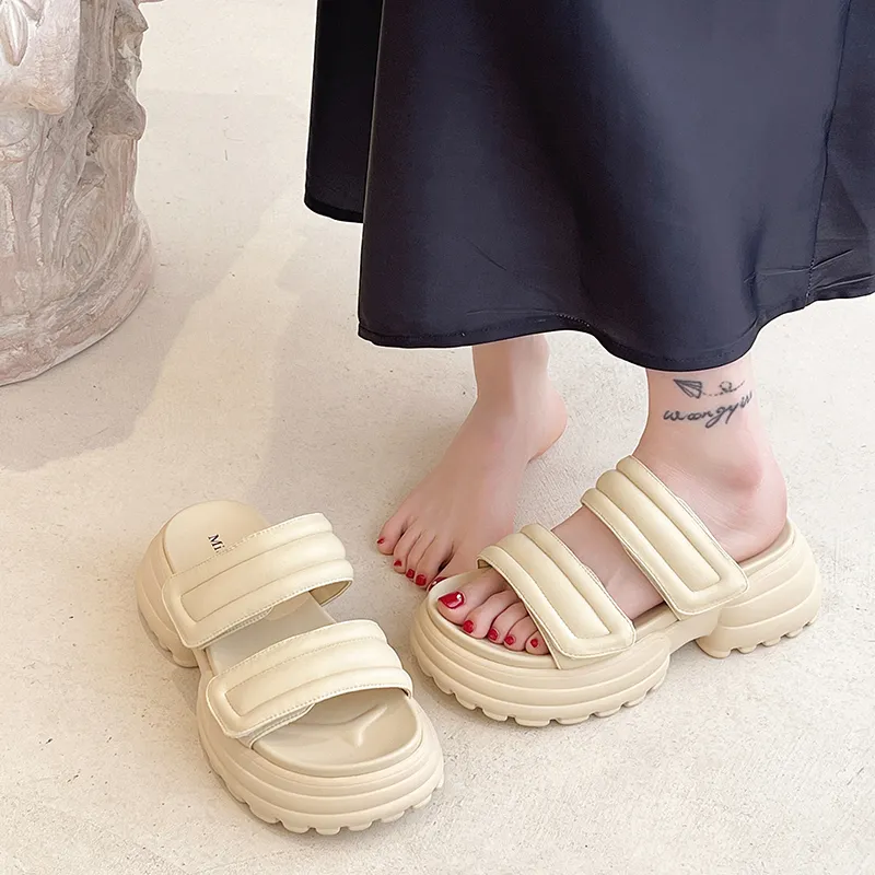 MIS. DANNY Slide Slippers 6cm Women's-6