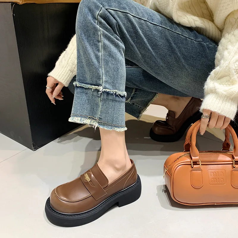 MIS. DANNY Loafers Women's Brown/Black-7