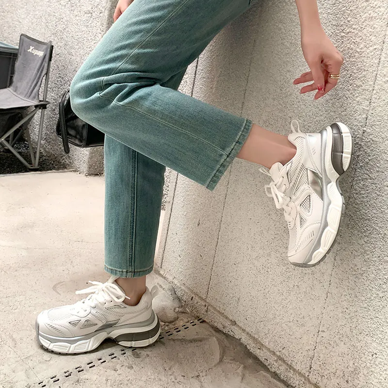 MIS. DANNY Slip-Resistant Breathable Chunky Sneakers Women's-1