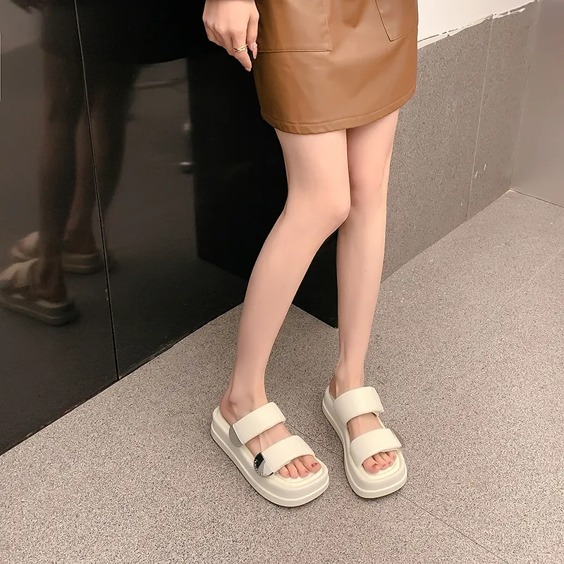MIS. DANNY Slip-Resistant Slippers Women's Black/Beige/Pink-5