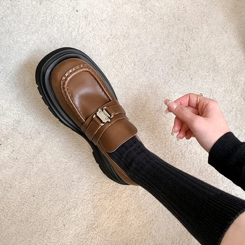 MIS. DANNY Loafers Women's Brown/Black-3