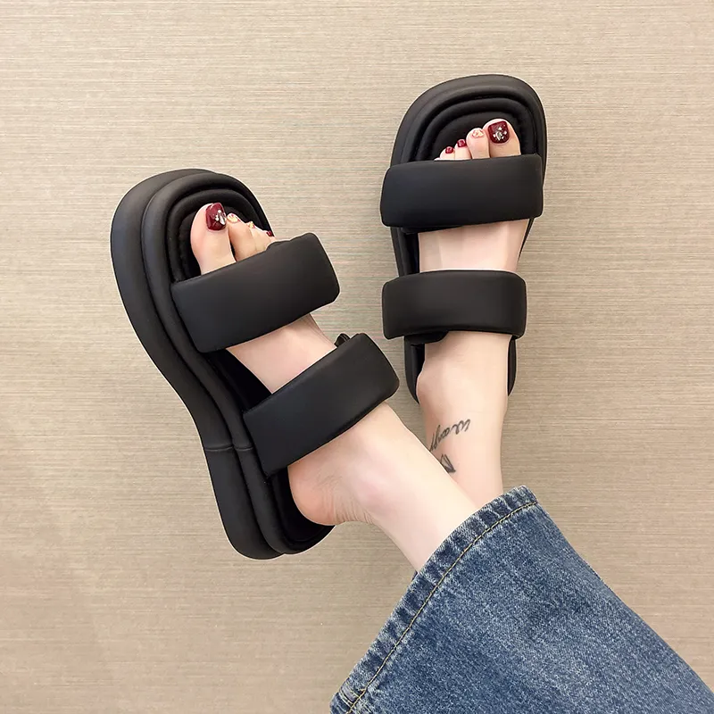 MIS. DANNY Slide Slippers 5cm Women's-3