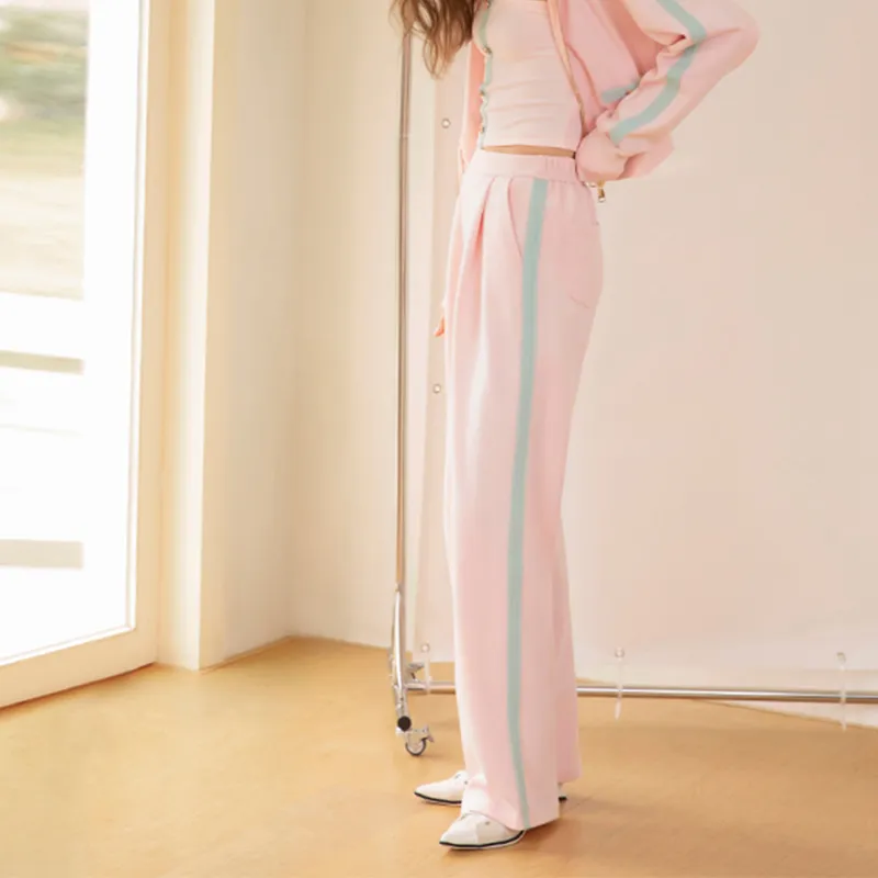 PP Casual Pants Women's Pink-3