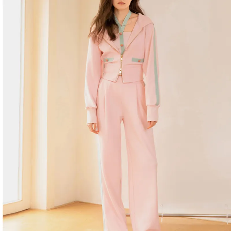 PP Casual Pants Women's Pink-5