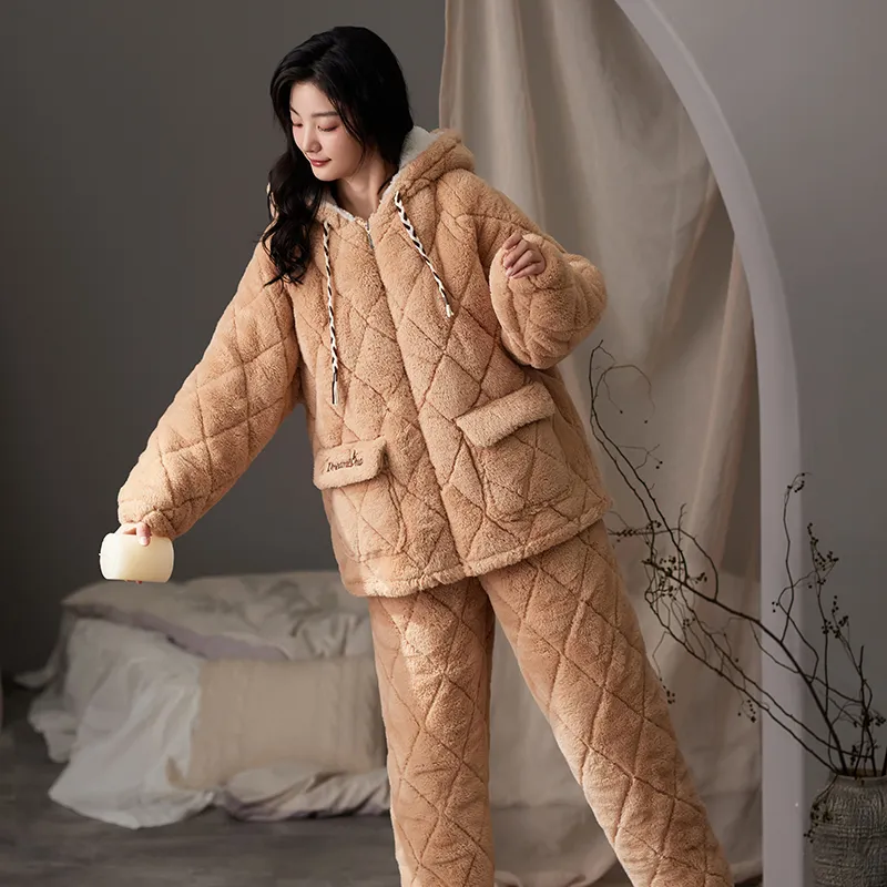 X QINGE Women's Pajama Sets-2