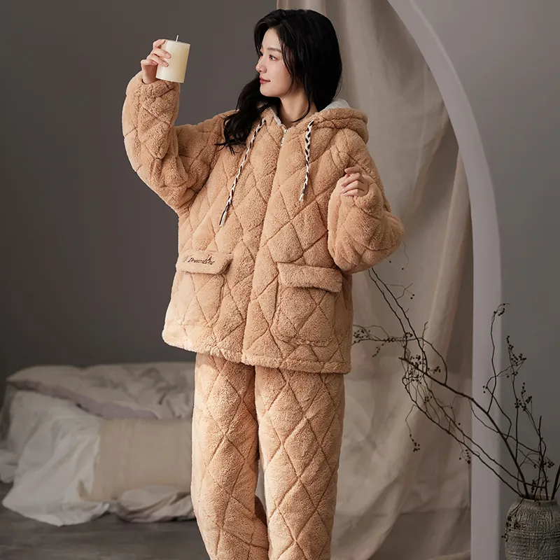 X QINGE Women's Pajama Sets-6