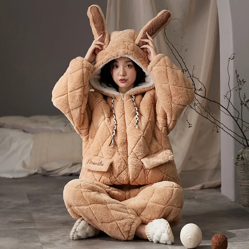 X QINGE Women's Pajama Sets-1