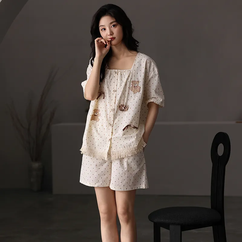 X QINGE Women's Pajama Sets-2