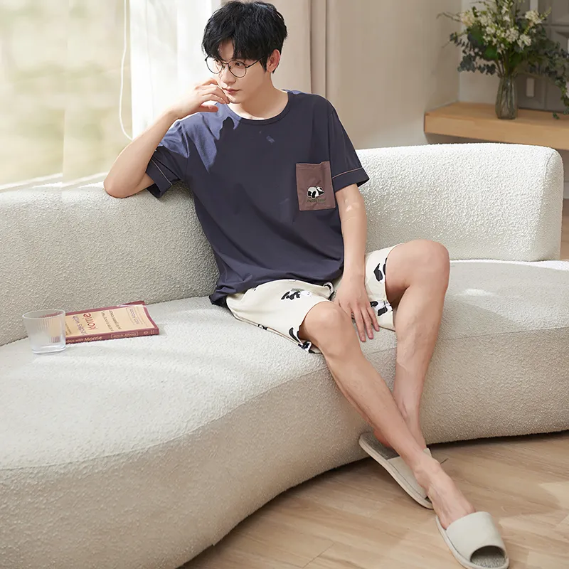 X QINGE Men Pajama Sets-1