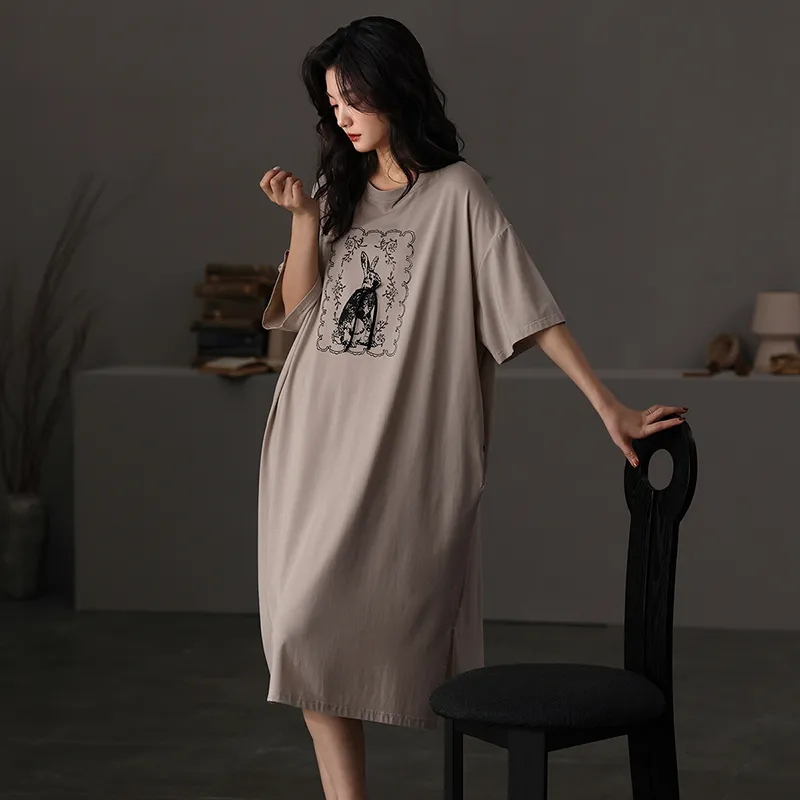 X QINGE Women's Nightgowns-2