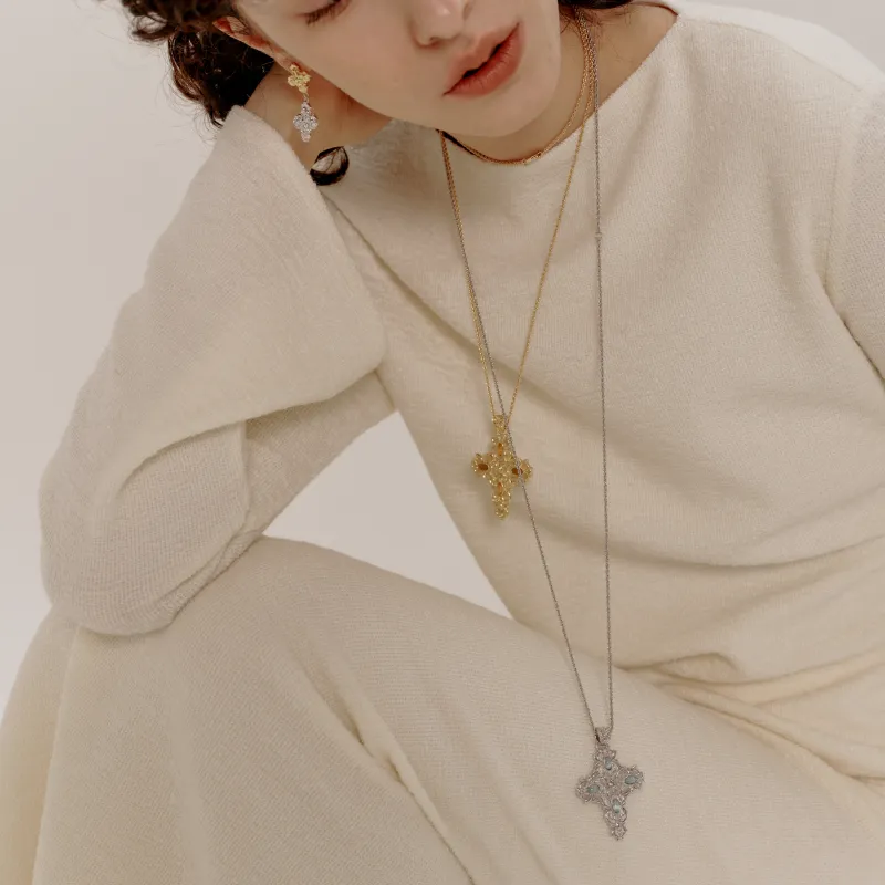 Juunngle Lab Gold Plated Copper Necklaces Women's-2