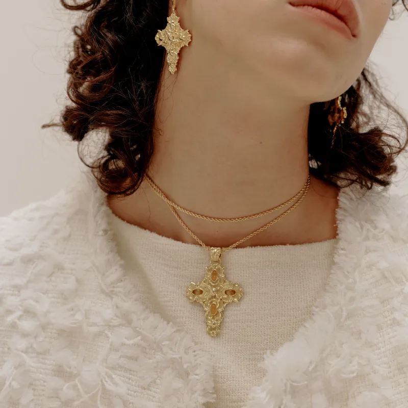 Juunngle Lab Gold Plated Copper Necklaces Women's-1