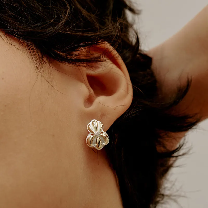 Juunngle Lab S925 Silver Stud Earrings Women's-4