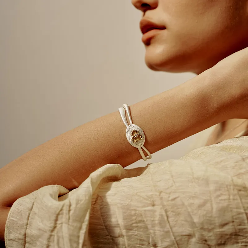 Juunngle Lab 925 Sterling Silver Bangles Women's-1