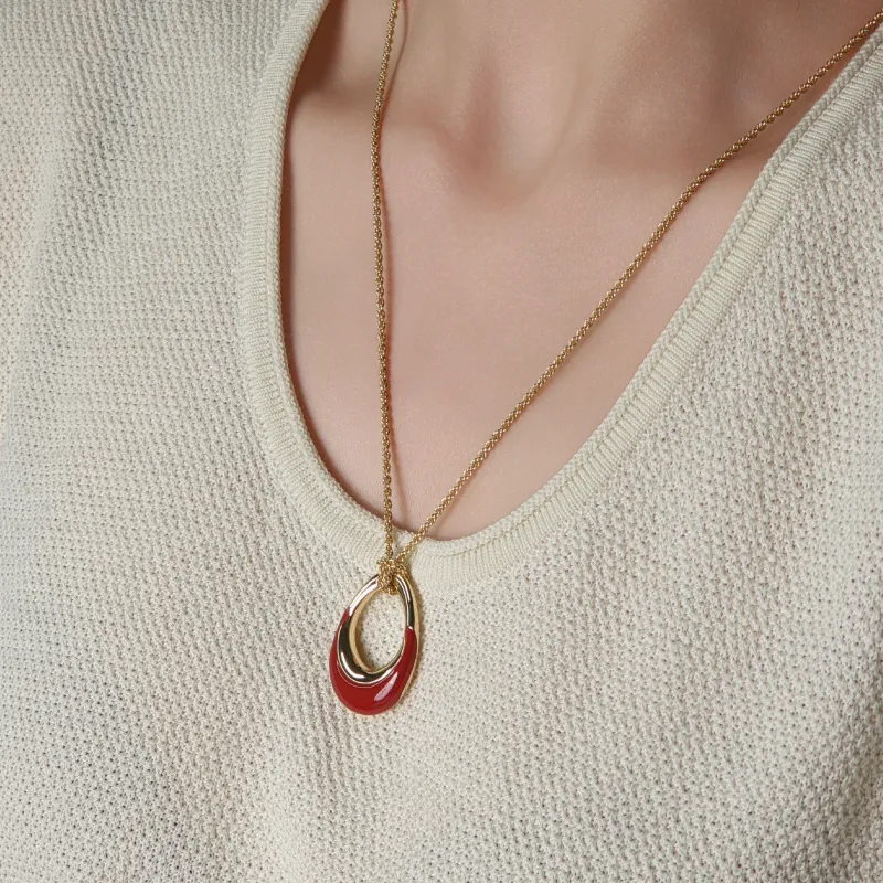 Juunngle Lab Gold Plated Copper Necklaces Women's-4