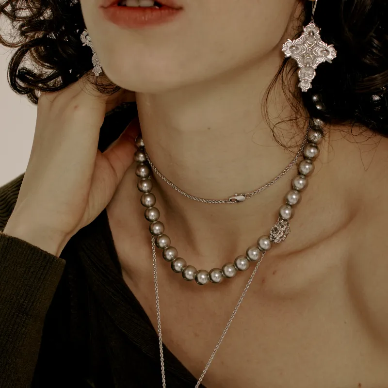 Juunngle Lab Artificial Pearl Necklaces Women's-1