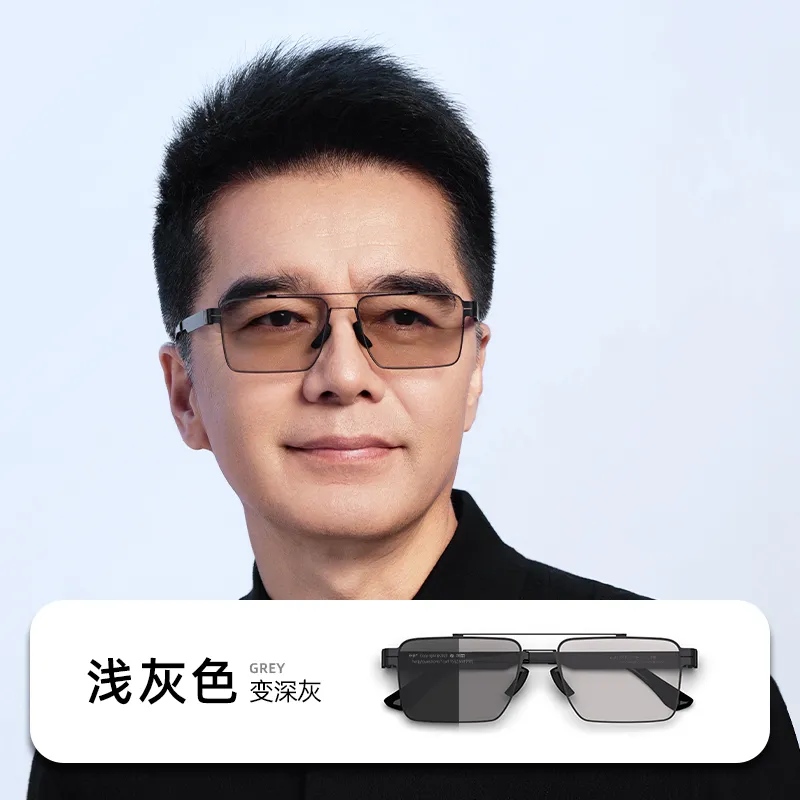 MID Plate Frame Irregular Shape Sunglasses Unisex Black-1