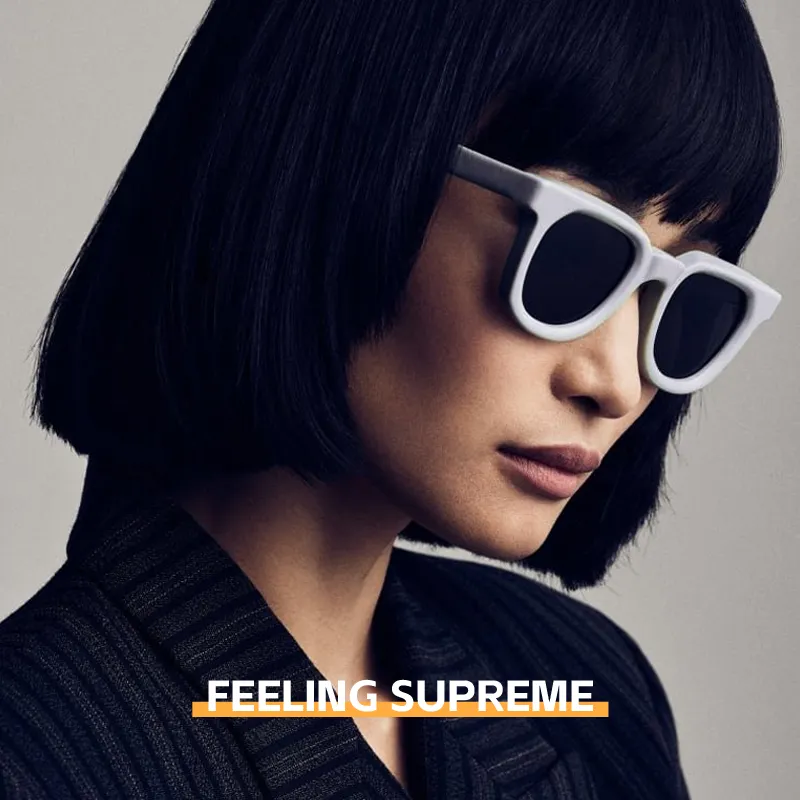 MID Plate And Metal Round Sunglasses Unisex Black-2