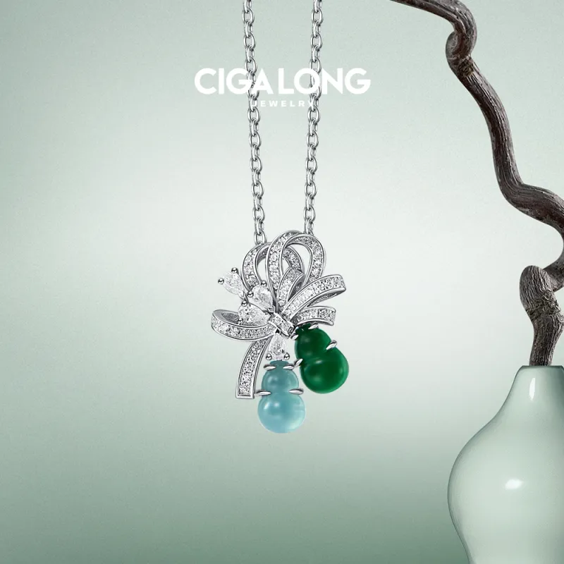 CIGA LONG High Ice Jade Jadeite Necklaces Women's-1